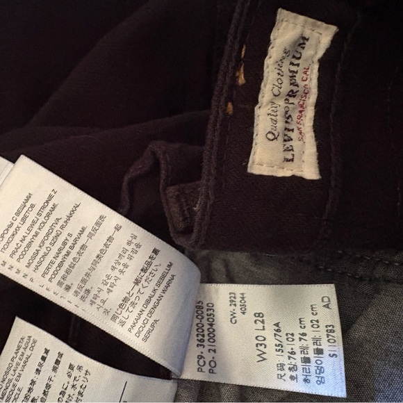 Levi’s 501® cropped jeans 30x28 black sprout - Picture 4 of 4